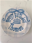 HBD cake Ceramic plate personalized