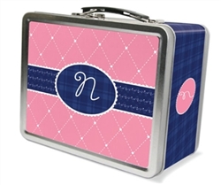 Quilted Monogram Lunch Box