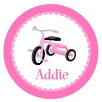 Pink Tricycle Plate