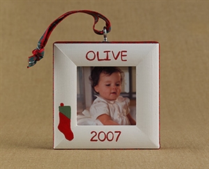 Stocking Personalized Photo Ornament