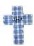 Medium Plaid Cross