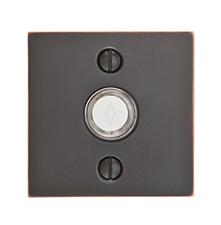 Emtek Square Rosette Doorbell