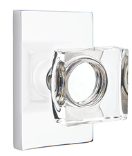 Emtek Modern Square Crystal Knob