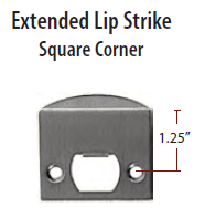 Emtek Extended Lip Strikeplate