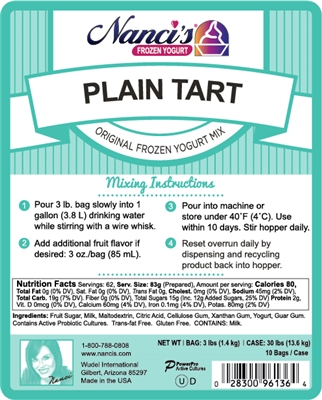 Frozen Yogurt Mix - Plain Tart - 96136-F (1 - 3lb Bag)