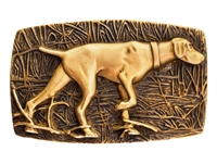 Ansell Bray - Bronze Dog (Pointer) Belt Buckle