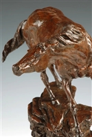 Boss Mare - Horse Charging Downhill Bronze Sculpture- Edition Limited to 25