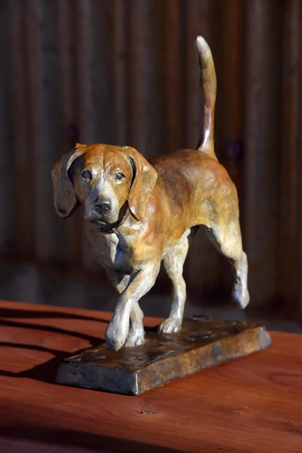 Beagle Trot - Beagle Bronze Sculpture - Edition Limited to 30