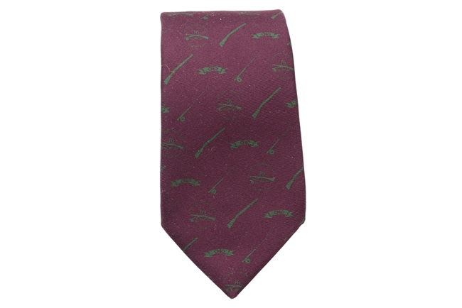 Necktie - Print Maroon