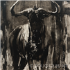 Raw Africa - Wildebeest - Oil On Canvas Original by Doug Giles