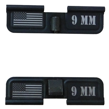 9 MM with USA Flag on Right  Ejection port  cover