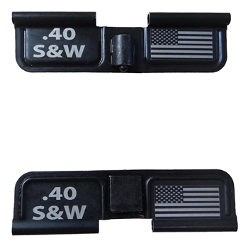 .40 Smith & Wesson and USA Flag on Right  Ejection port  cover