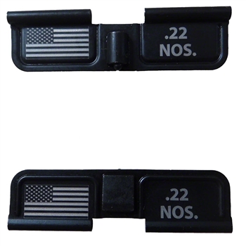 .22 NOS. for 22 Nosler and USA Flag on Right  Ejection port  cover