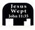 Jesus Wept John 11 : 35 slide back plate for Glock
