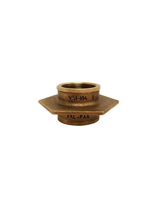 Val-Pak 2" NPT No Leak Flange Fitting w/ Bonding Screw Tapered/Tapered Bronze V51-104-1