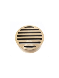 Brass Deck Drain Grate 4" Round