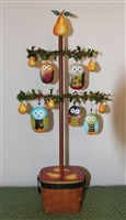 Christmas Owls in a Pear Tree