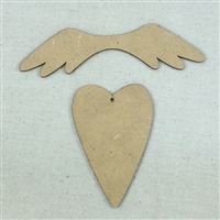 Heart and Wing Ornament