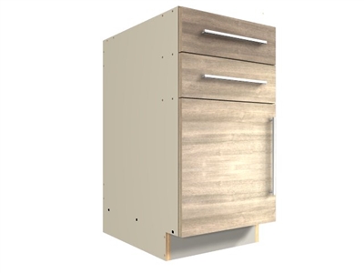 1 door 2 drawer base cabinet