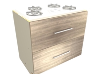 2 drawer cooktop base cabinet