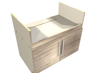 2 door APRON sink base cabinet