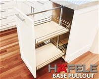 1 door base cabinet with pullout (HAFELE base pullout 2, 2 x shelves included)