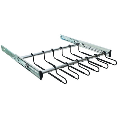 24" wide pullout pants rack 18 hangers (pullout unit only, does not include a cabinet case)