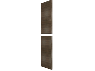Two piece WIDE STILE Tall finished end panel (HORIZONTAL grain- OVER 80" HEIGHT)
