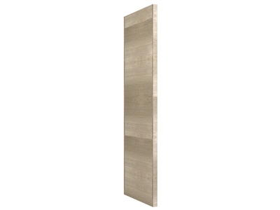 WIDE STILE Tall finished end panel (HORIZONTAL grain- UNDER 80" HEIGHT)