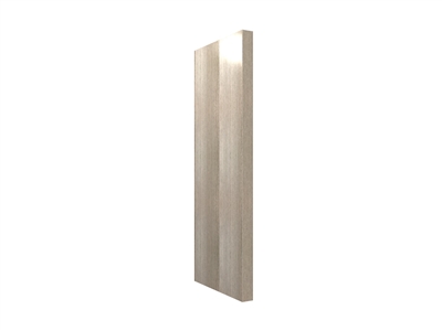 WIDE STILE Tall finished end panel (VERTICAL grain)