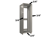 0 door refrigerator enclosure (fully integrated refrigerators)