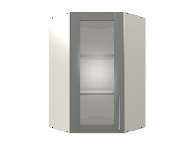 1 GLASS door wall 45 cabinet (GREY INTERIOR)