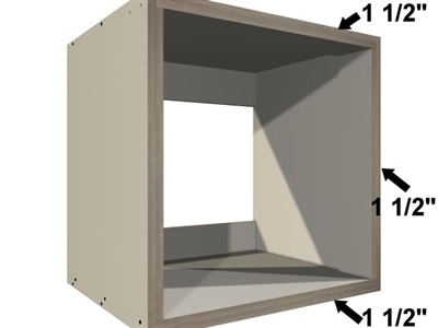 Wall appliance case (DUAL TOP, DUAL DECK, DUAL STILES)