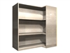 90 degree CORNER adjustable shelf wall cabinet (RIGHT side return)