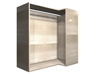 90 degree CORNER hanging rod wall cabinet (RIGHT side return)