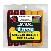 6 oz. Cheddar Cheese and Beef Stick Pack