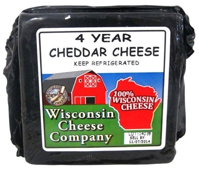 7.75oz. 4 Year Old Yellow Cheddar Cheese Block