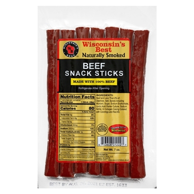 Beef Sausage Stick Value Pack 7oz.