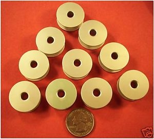 10 ALUMINUM BOBBINS M SIZE QUILTING FOR TIN LIZZIE 18