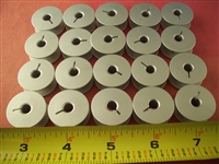 20 GAMMILL TIN LIZZIE PFAFF QUILTER LARGE ALUMINUM BOBBINS WITH HOLES
