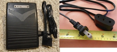 FOOT CONTROL PEDAL+CORD for Singer 301, 301A, 401, 401A, 403, 403A, 404, 201