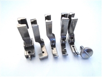 One Set 5PCS Different Zipper Presser Foot for Juki DDL-5550, DDL-8300, DDL-8500, DDL-8700