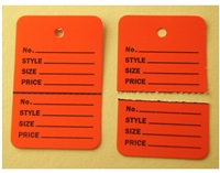 Red HANG Price Label Tags Clothing Tagging Tags Gun Two parts