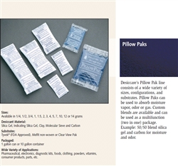 01AD18J15 DESICCANT INDICATING SG CLEAR BAG 1.0 GRAM PILLOW PAK 10,000