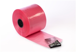 Tubing, Pink Anti-Static  8 in. Wide x 1075 ft. x 4 Mil