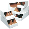 Bin Box,  4 x 12 x 4 1/2" Stackable Bin Box, 50/Bundle