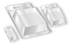 CLAMSHELL, 3-3/4" X 7-1/4" X .75", 17.5 MIL PVC, 175/CASE