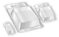 CLAMSHELL, 3-3/4" X 7-1/4" X 1.0", 17.5 MIL PVC, 175/CASE