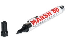 MARKER, MARSH 88, BLACK DYE, 12/BOX