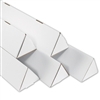 TUBE, MAILING, TRIANGLE, 3"x18.25" WHITE CORRUGATED 200#/ECT-32-B, 50/CASE